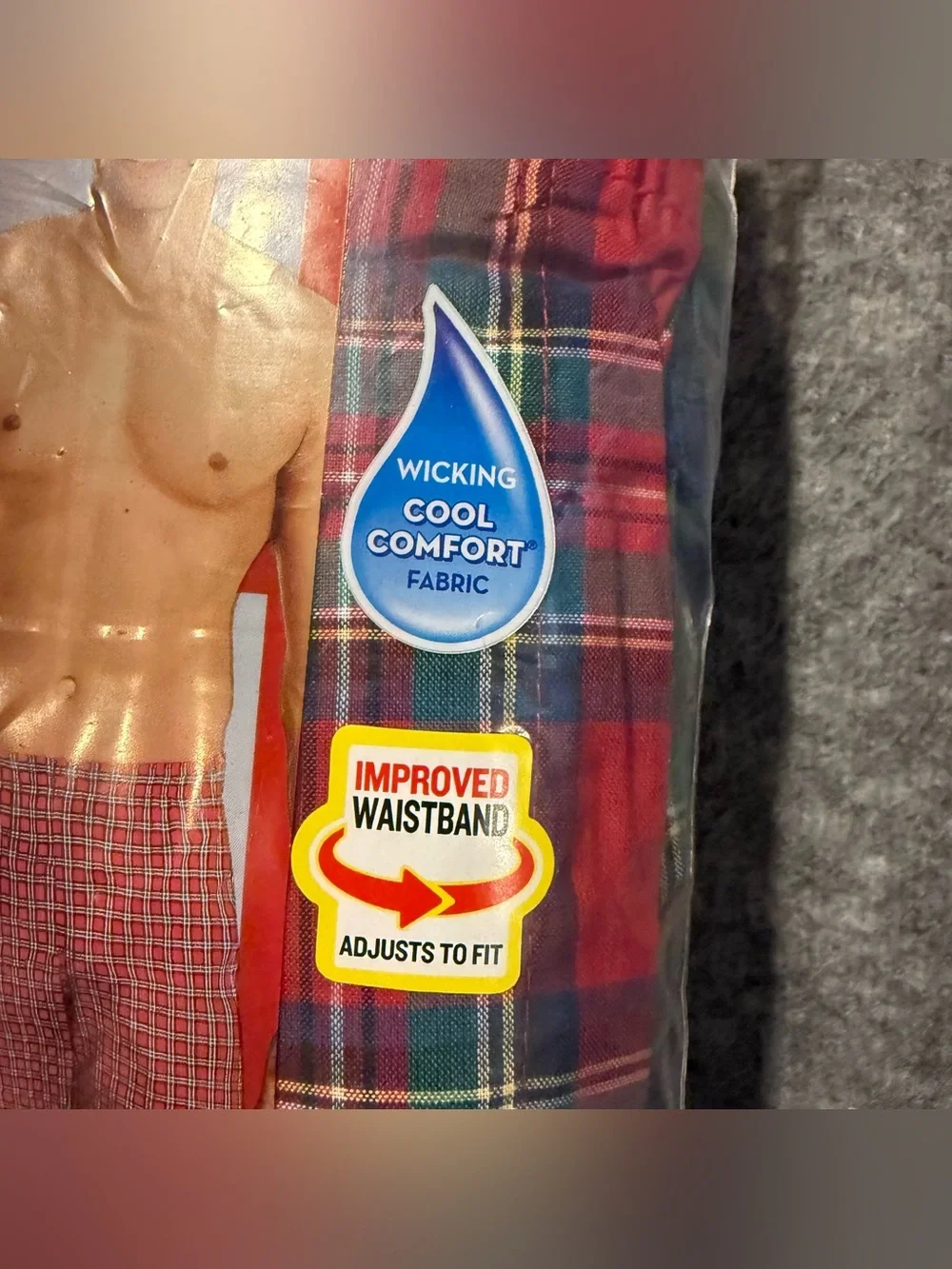 Hanes 5 Pack Tagless Boxers Mens M 32-34 Soft Comfort Plaid Red Green Colorful
